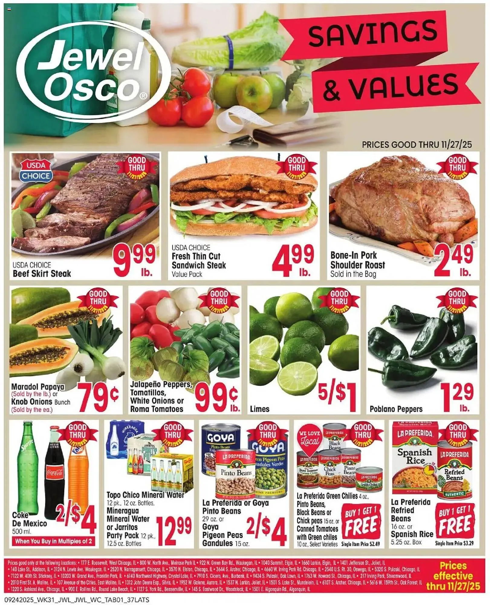 Weekly ad Jewel-Osco weekly ad from September 24 to November 28 2025 - Page 1