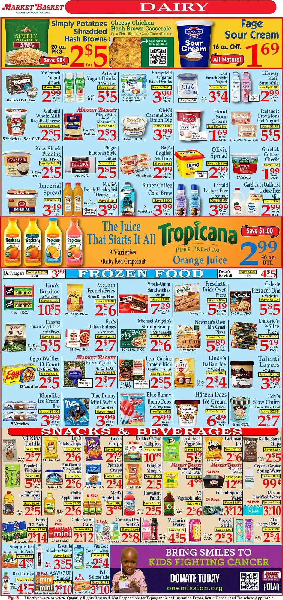 Weekly promotion Market Basket weekly ad spanning from May 3 to May 9 2026 - Page 5 for Catalogue 365