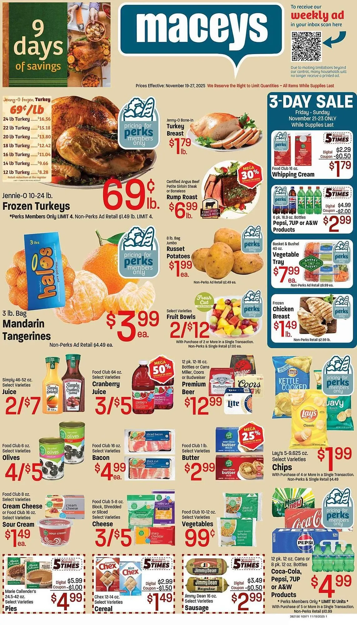 Weekly ad Maceys weekly ad from November 19 to November 27 2025 - Page 1