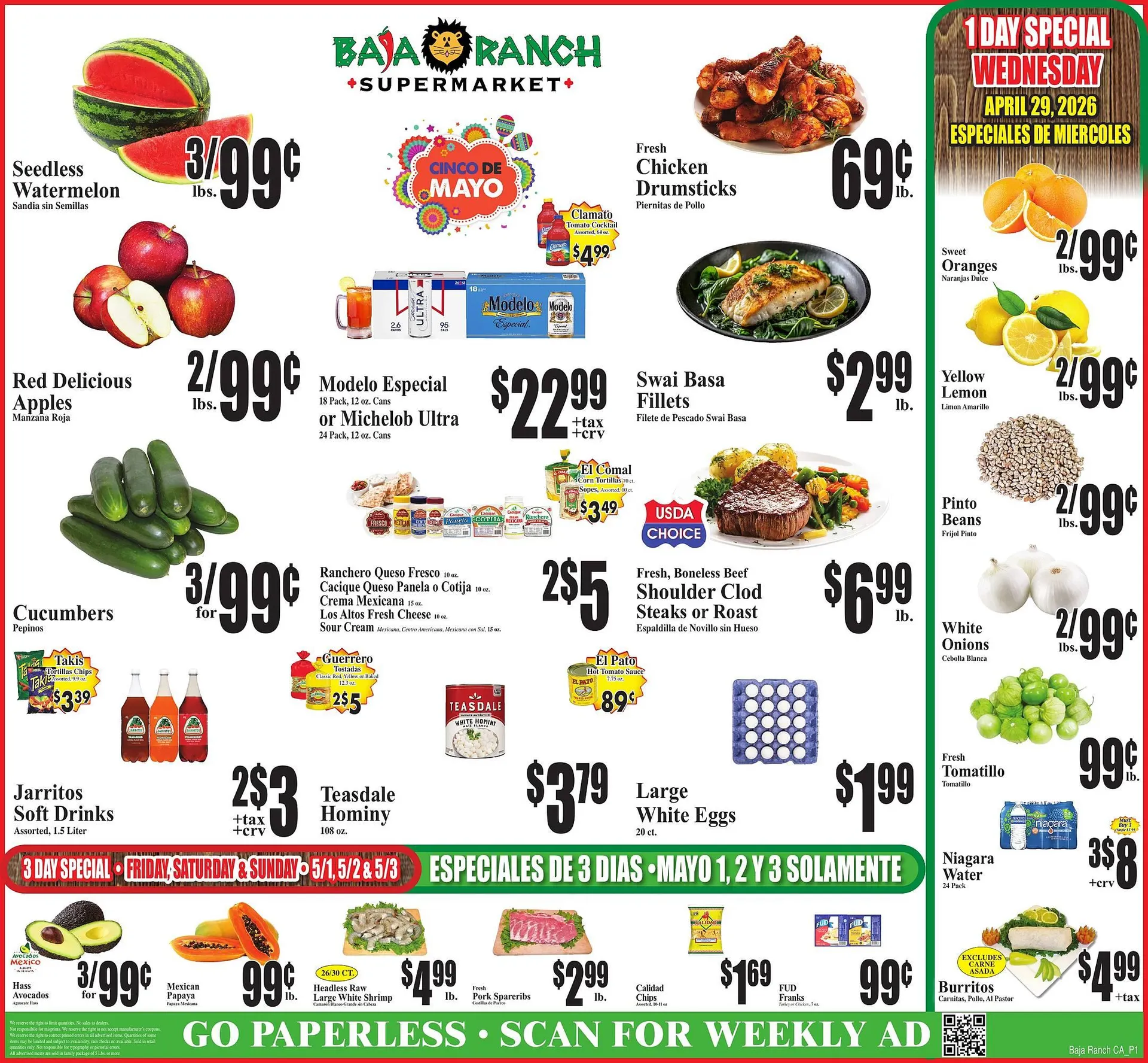 Weekly ad Baja Ranch weekly ad from April 29 to May 5 2026 - Page 1