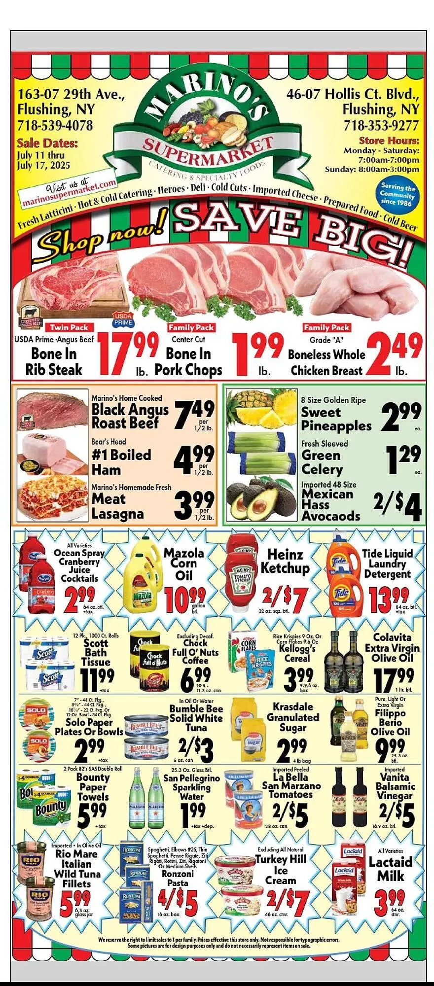 Marinos Supermarket Weekly Ad - 1