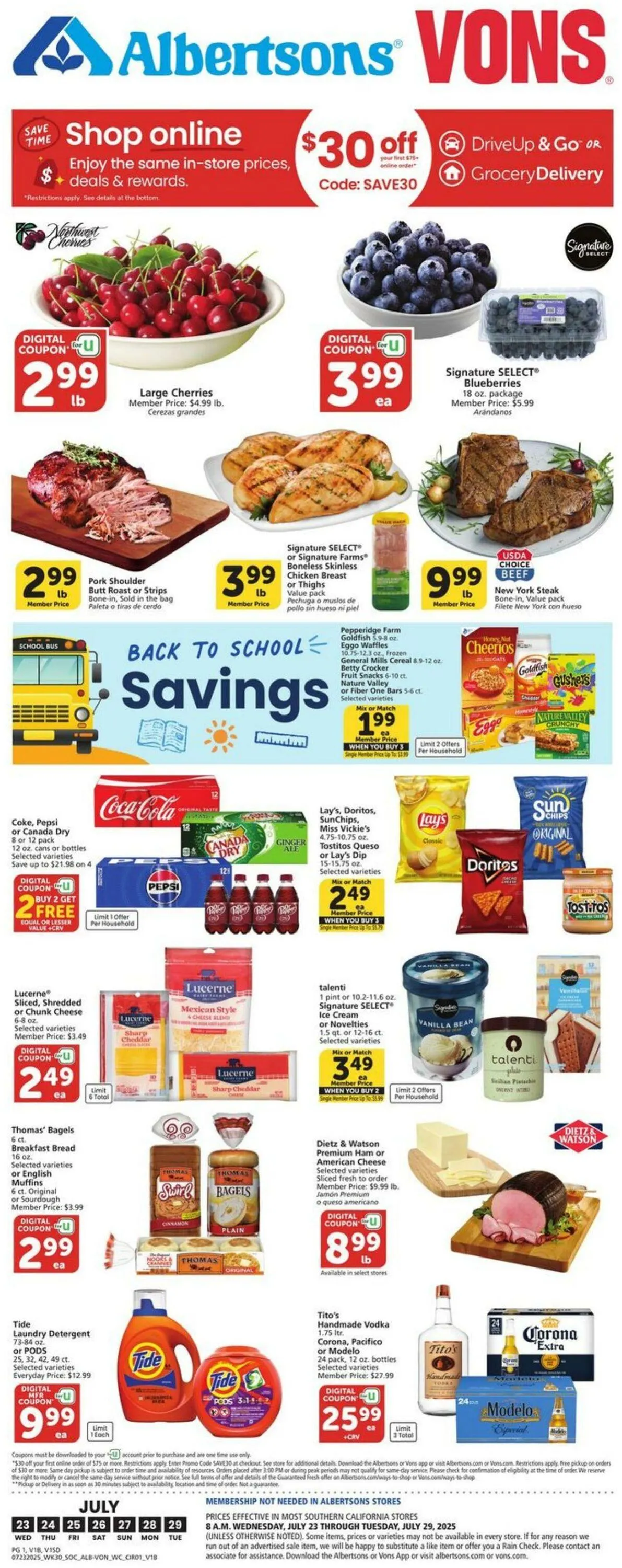 Vons Current weekly ad - 1