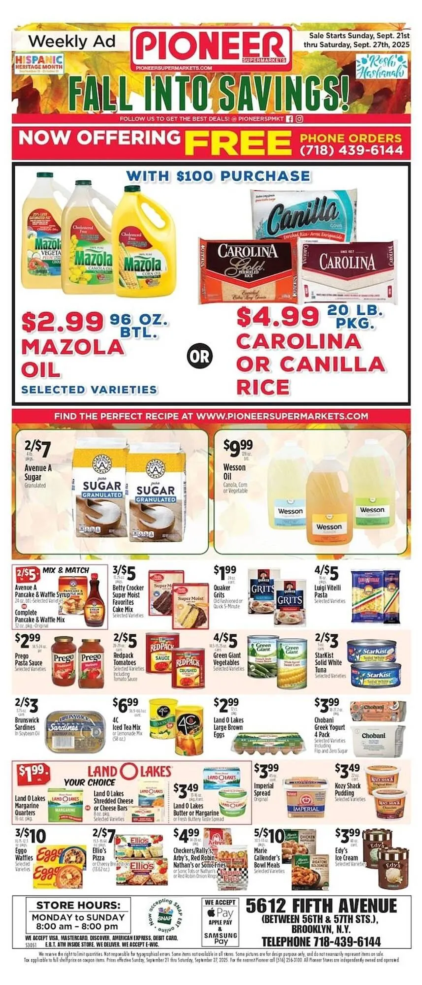 Weekly ad Pioneer Supermarkets weekly ad from September 21 to September 27 2025 - Page 1