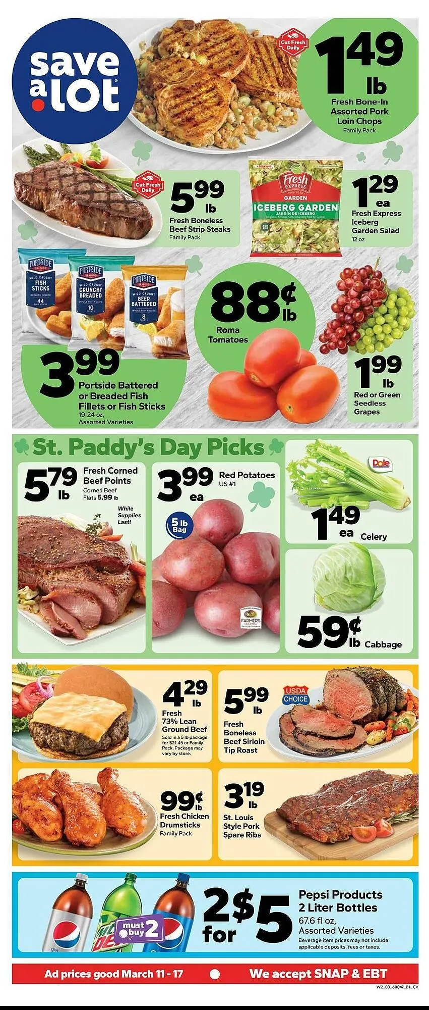 Weekly ad Save a Lot weekly ad from March 11 to March 17 2026 - Page 1