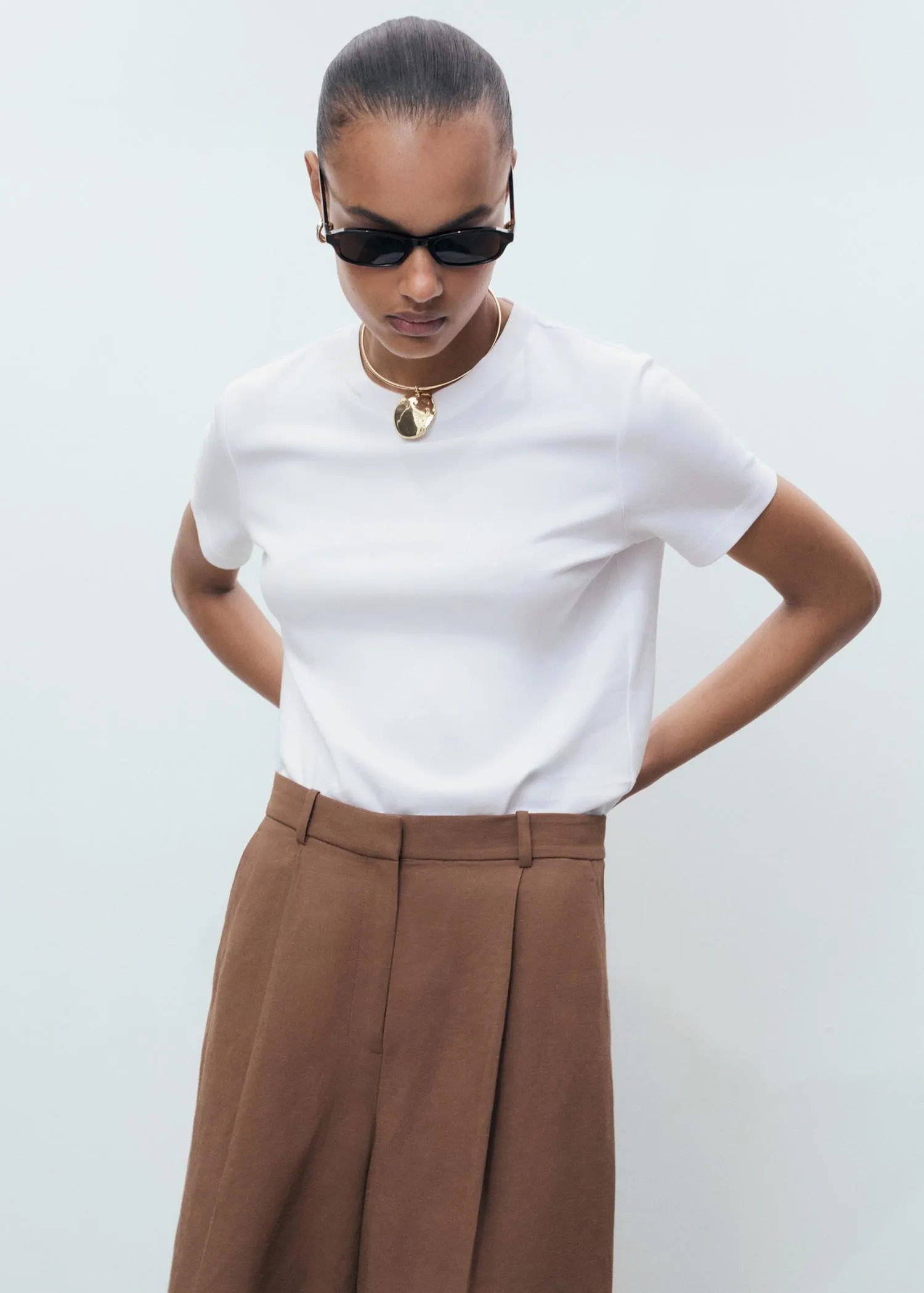 Cotton short-sleeved t-shirt