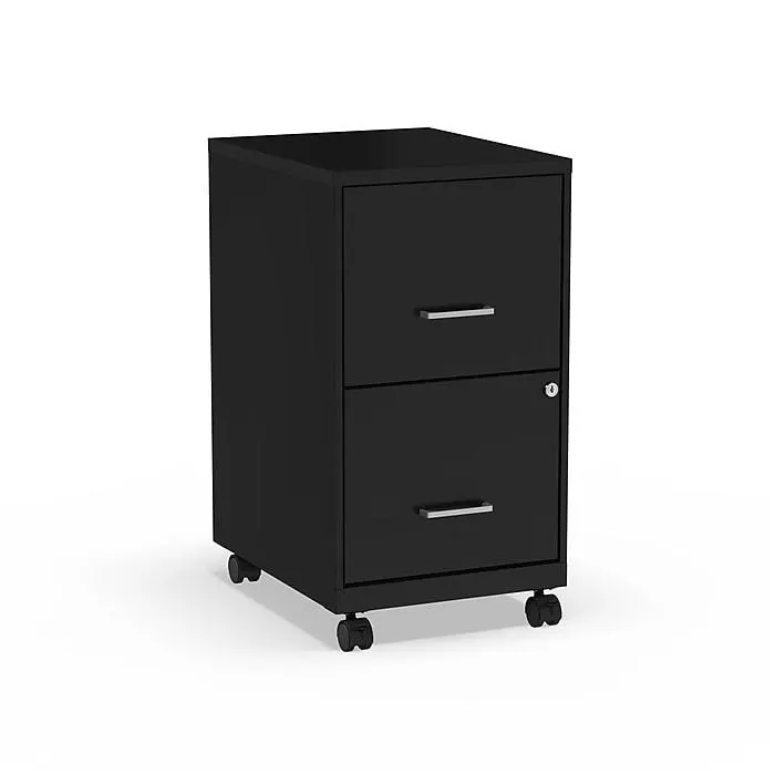 Staples 2-Drawer Mobile Vertical File Cabinet,