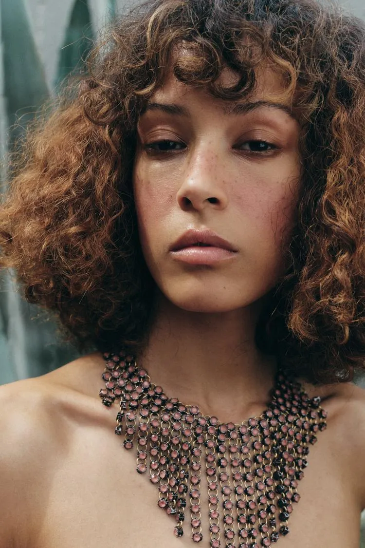 JEWELED WATERFALL NECKLACE