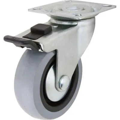 Shepherd Hardware Products Everbilt 3 in Swivel TPR Wheel Caster w/ Brake