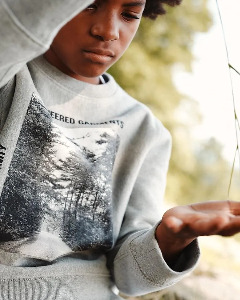 Kids' limited-edition Engineered Garments X Crewcuts graphic crewneck sweatshirt