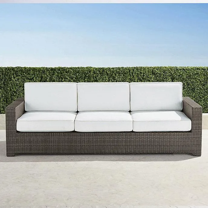 Palermo Sofa in Bronze Wicker