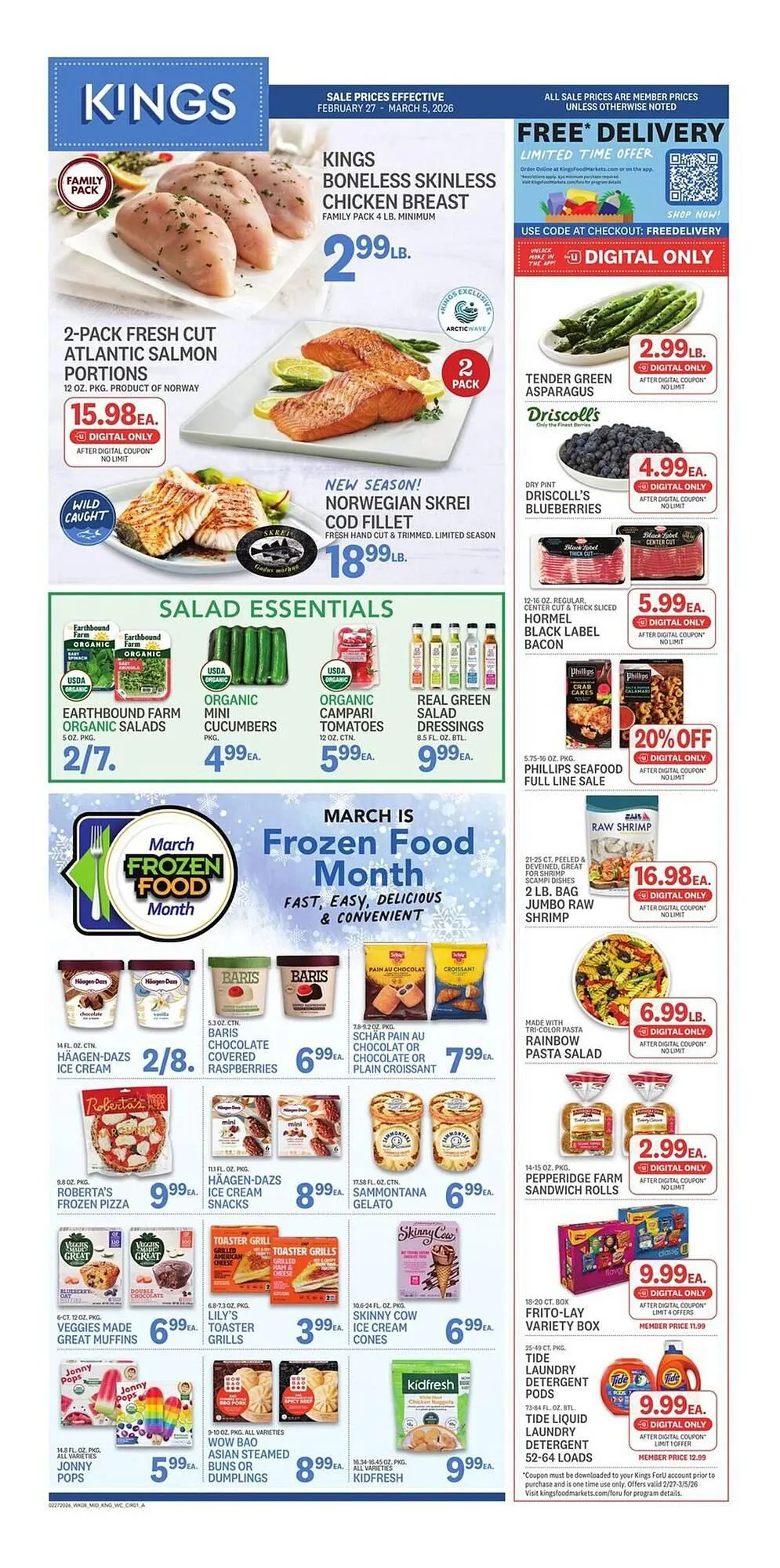 Weekly ad Kings Food Markets weekly ad from February 27 to March 5 2026 - Page 1