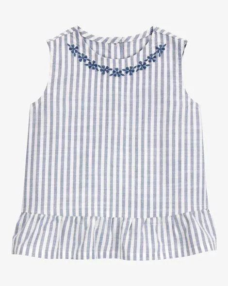 Baby Striped Fashion Tank - Blue/White