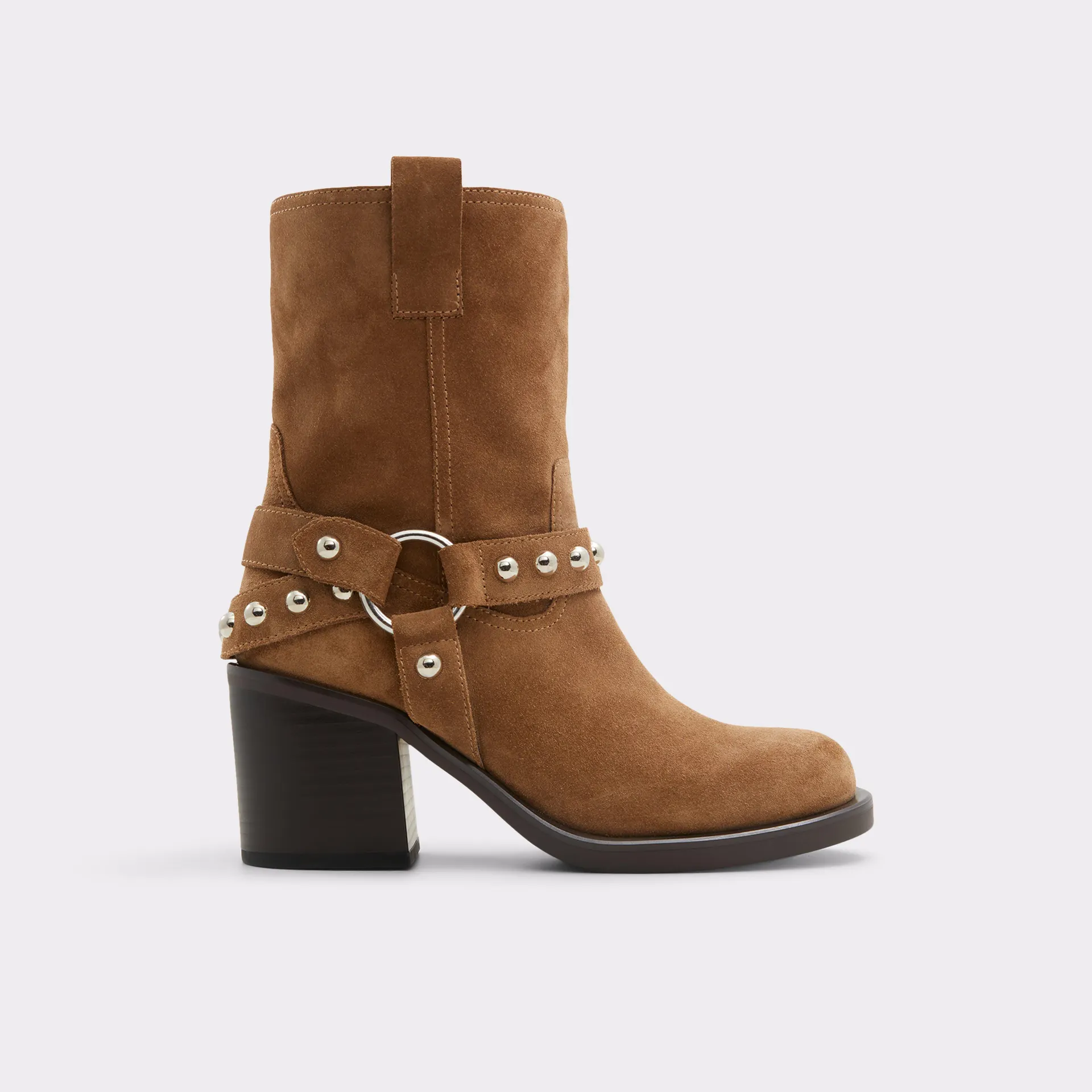 Motorcycle ankle boot - Brown
