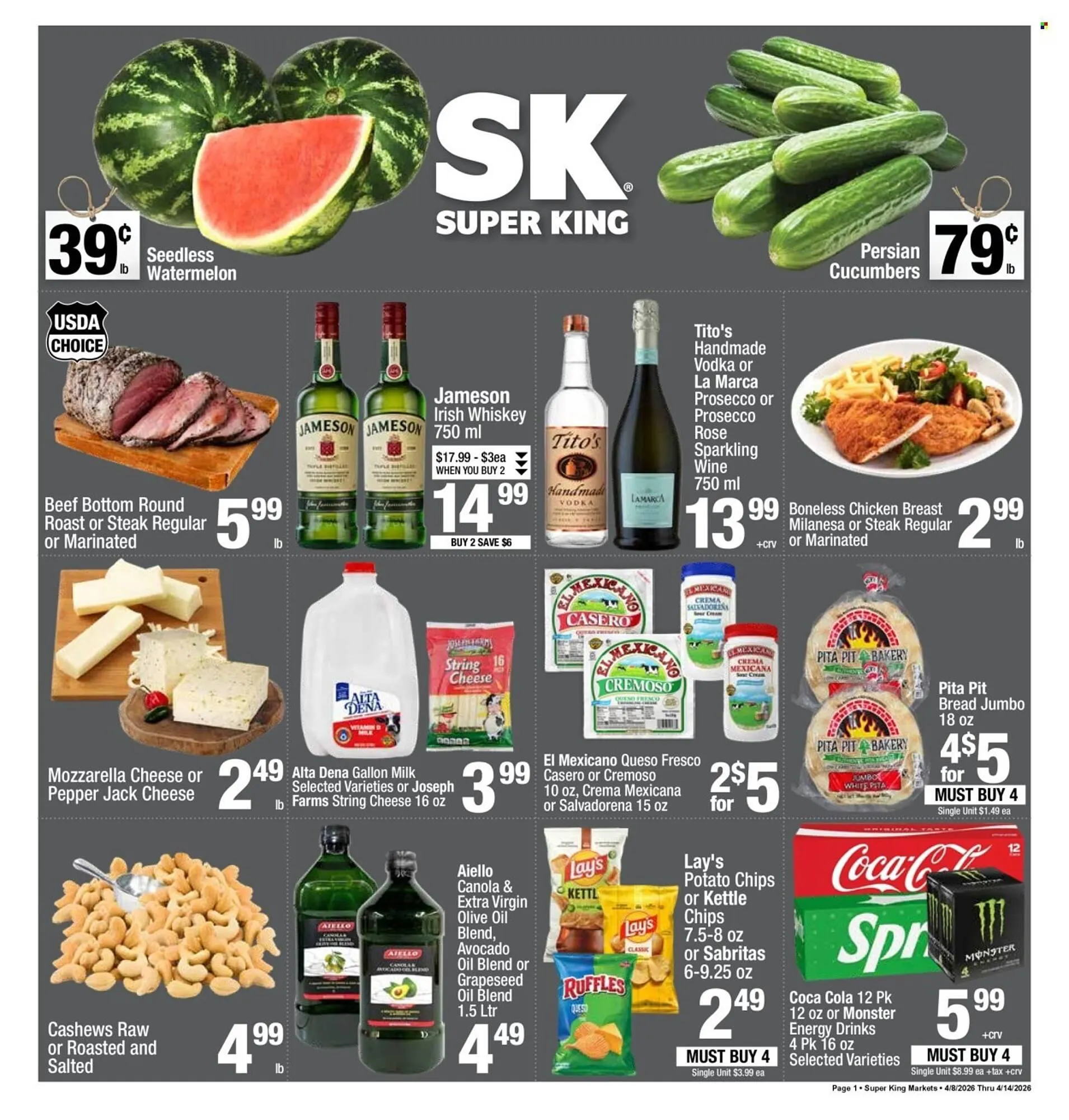 Weekly ad Super King Markets weekly ad from April 8 to April 14 2026 - Page 1