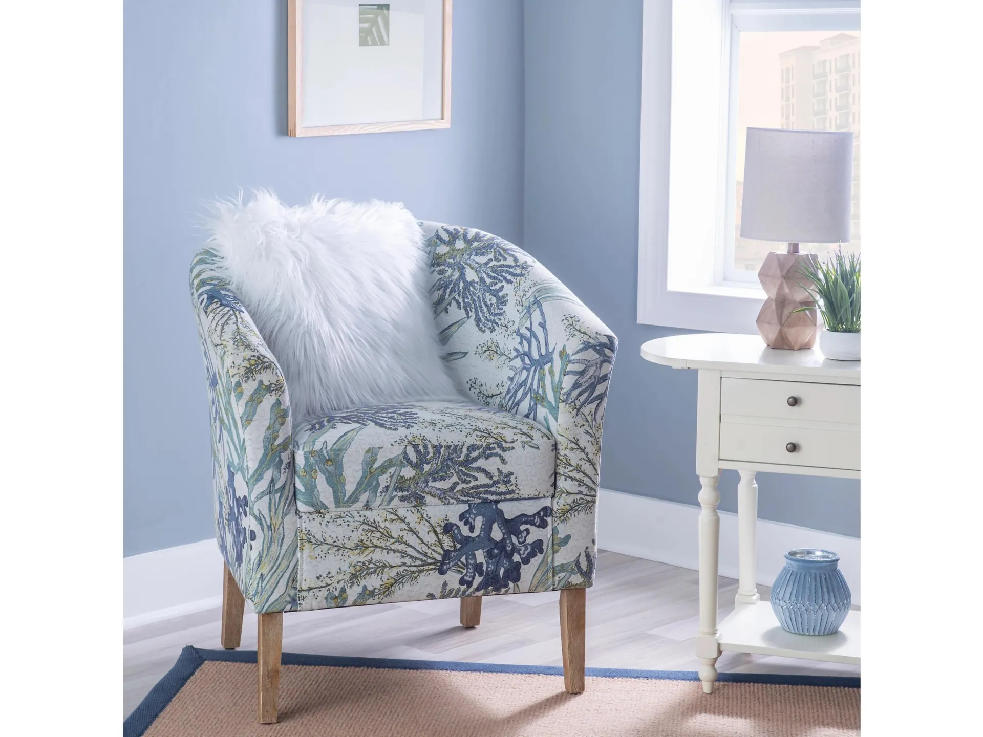 Linon Scotty Oceanside Club Accent Chair