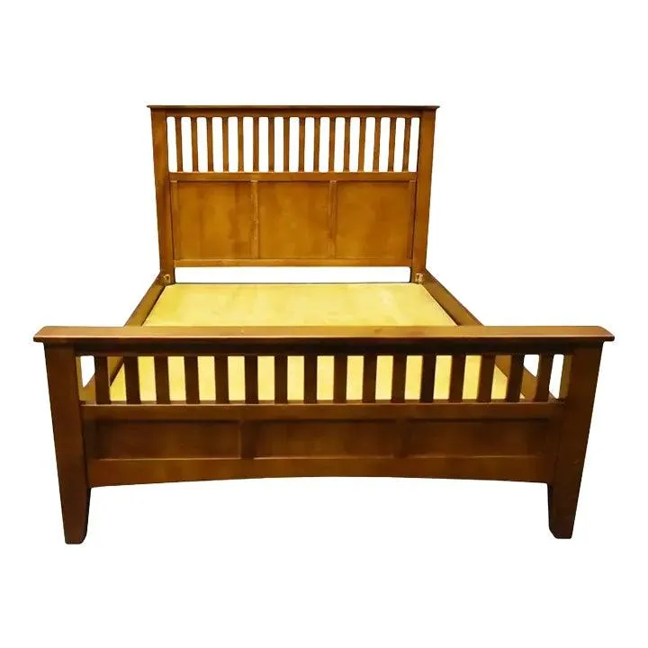 Crafters and Weavers Mission Style Quarter Sawn Oak Bedframe