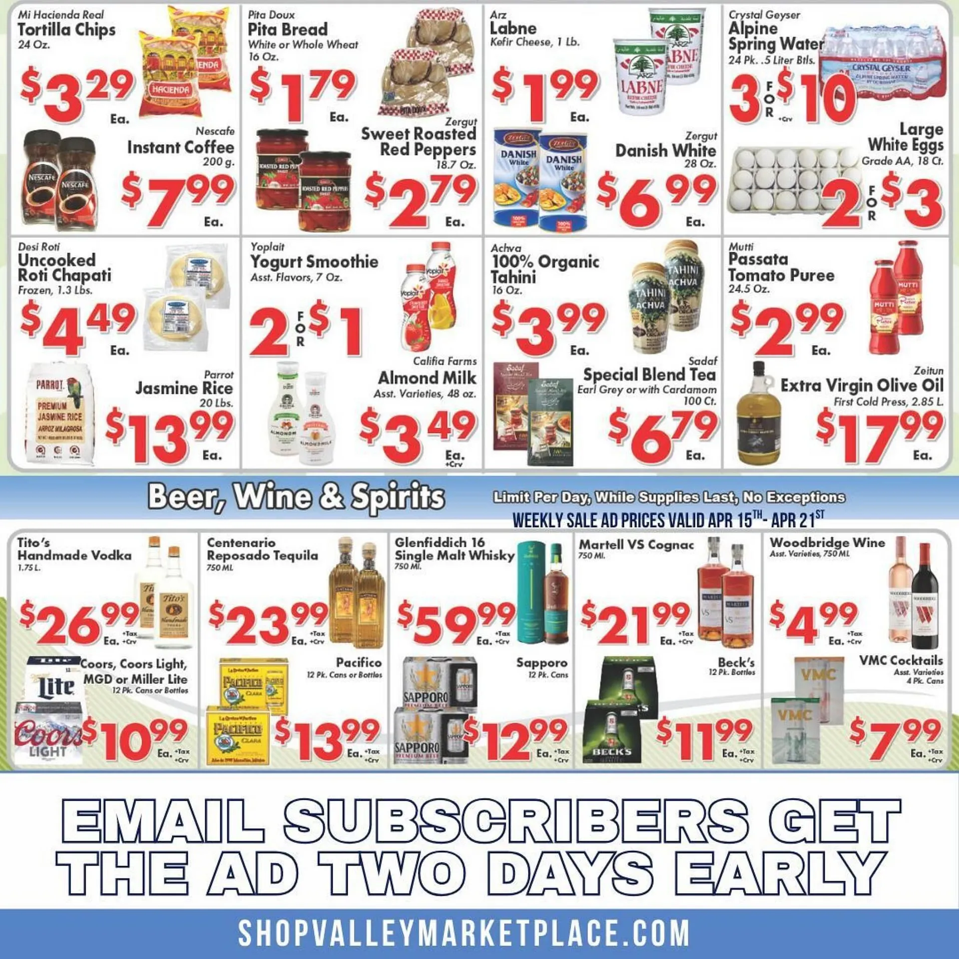 Weekly promotion Valley Marketplace weekly ad spanning from April 17 to April 21 2026 - Page 2 for Catalogue 365