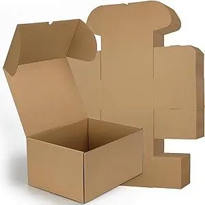 RLAVBL 12x9x6 Shipping Boxes Set of 15, Brown Corrugated Cardboard Mailer Box for Packing, Mailing, Business