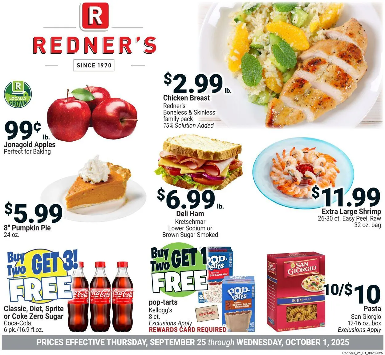 Weekly ad Redner’s Warehouse Market Current weekly ad from September 25 to October 1 2025 - Page 1