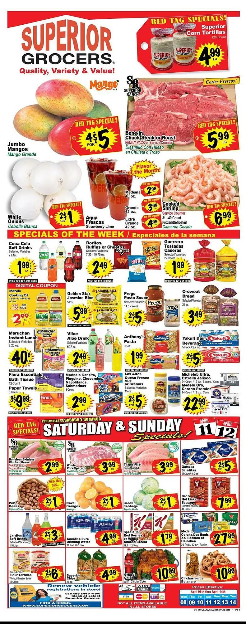 Weekly ad Superior Grocers weekly ad from April 8 to April 14 2026 - Page 1