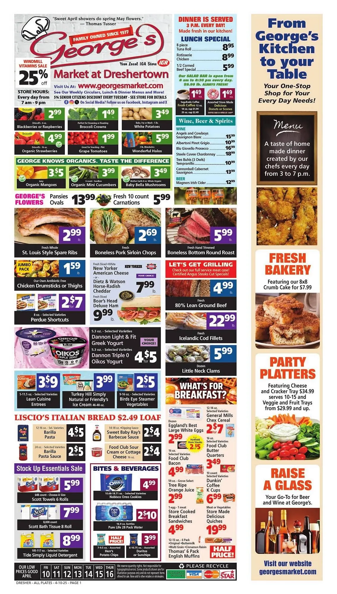 Weekly ad George's Market weekly ad from April 10 to April 16 2026 - Page 1