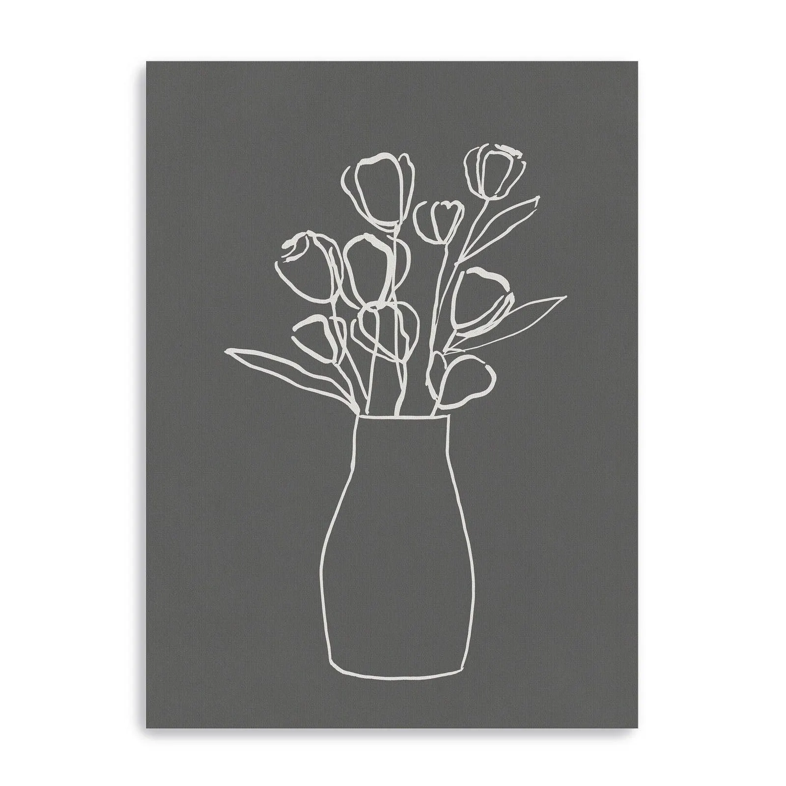 Little Tulips Ii Canvas Giclee Wall Art
