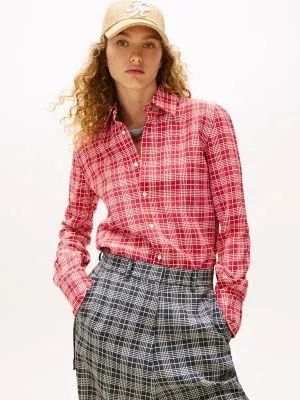 Silk-Blend Check Shirt