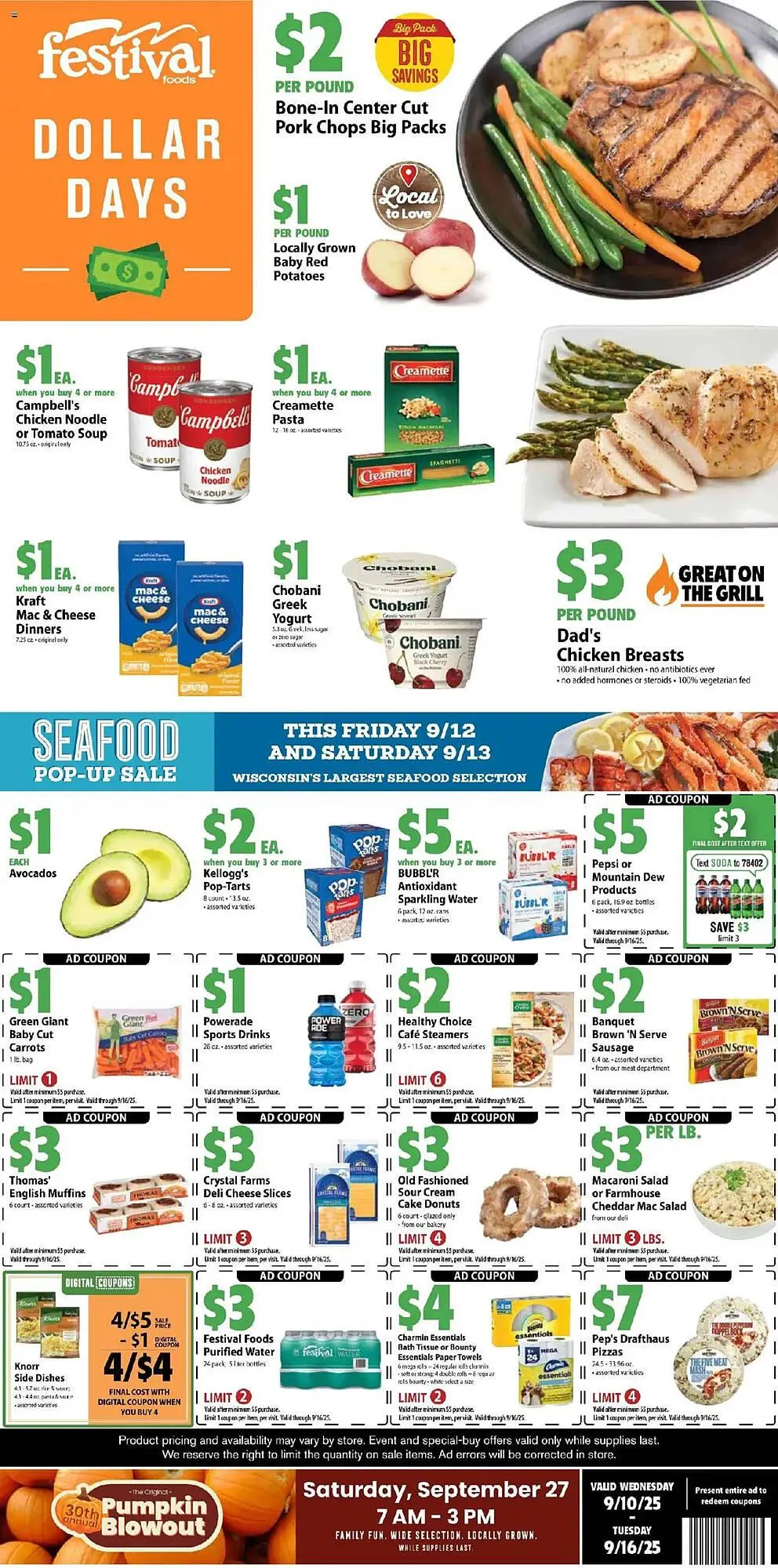 Weekly ad Festival Foods weekly ad from September 10 to September 17 2025 - Page 1
