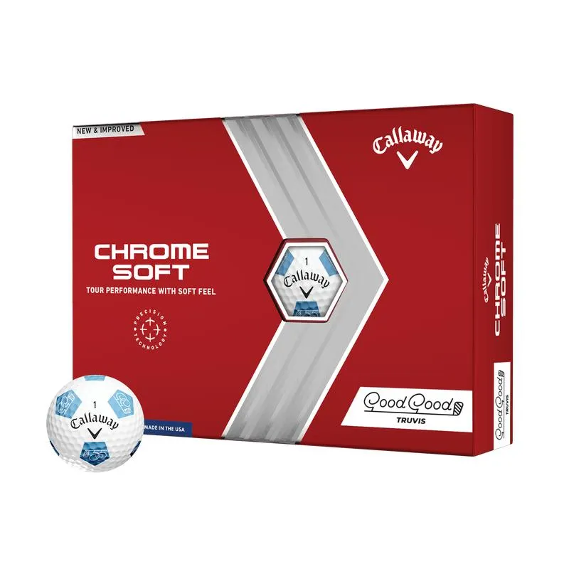 Limited Edition Chrome Soft 22 Truvis 'Good Good' Golf Balls