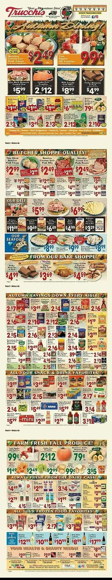 Weekly ad Trucchis weekly ad from October 12 to October 18 2025 - Page 1