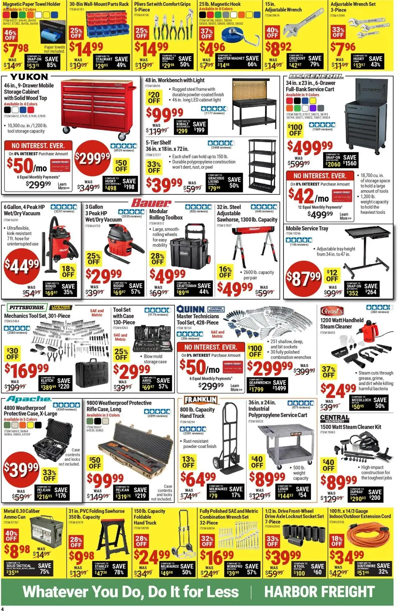 Weekly ad Harbor Freight Black Friday from April 7 to April 14 2025 - Page 4