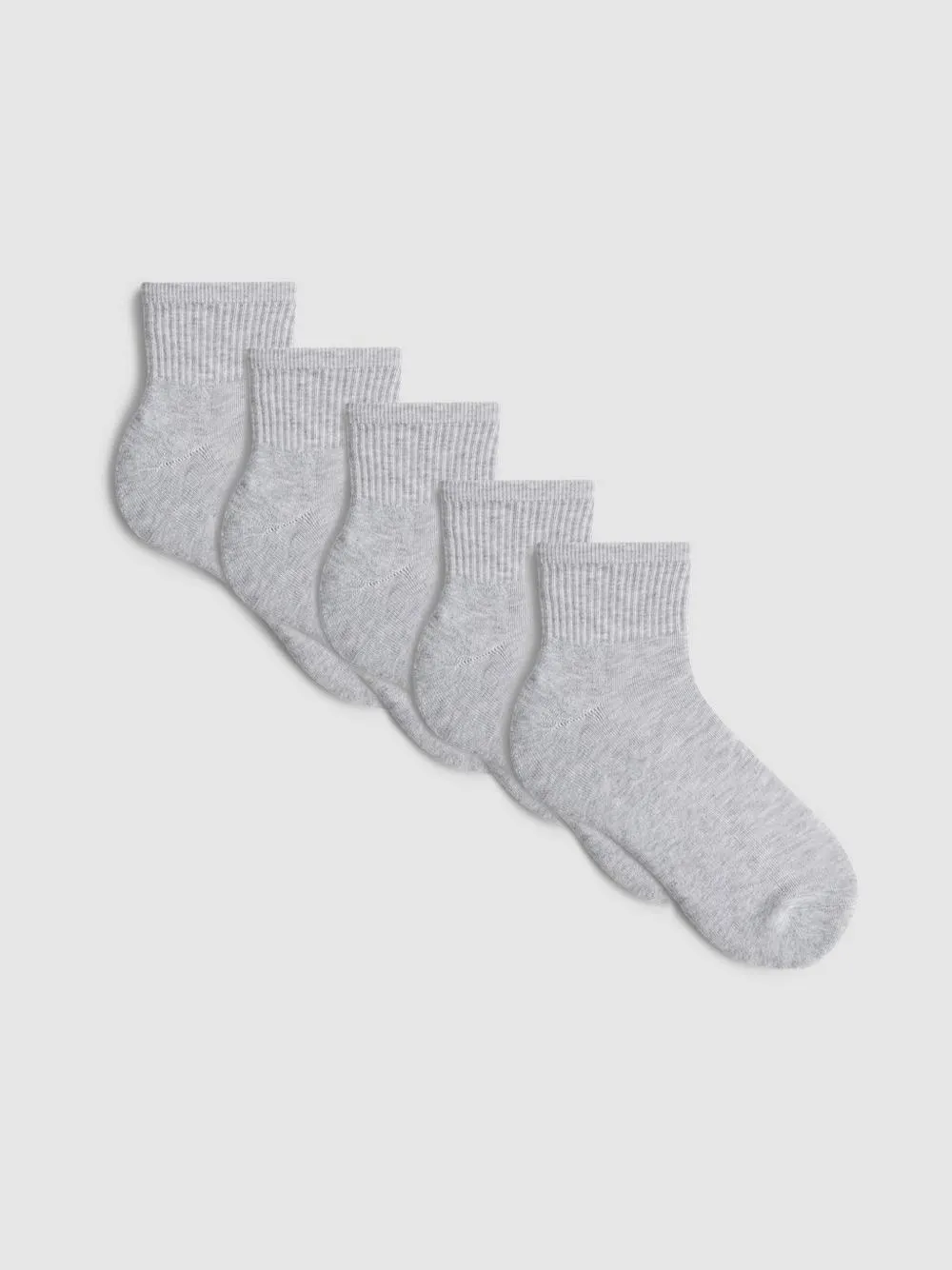 5-Pack Quarter Crew Socks