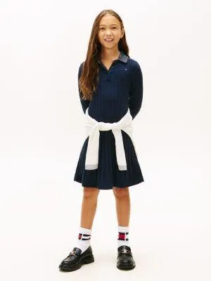 Kids' Mini Cable Knit Sweater Dress