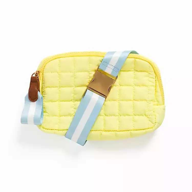Yellow Puffer Belt Bag