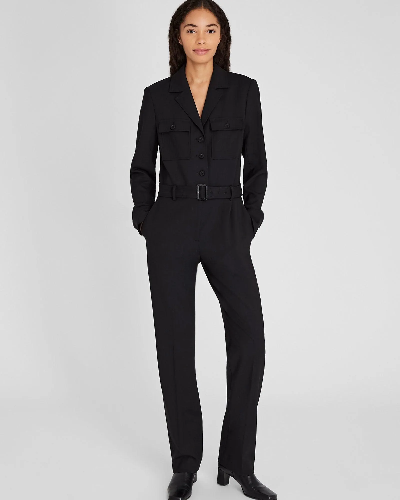 Tailored Crepe Jumpsuit