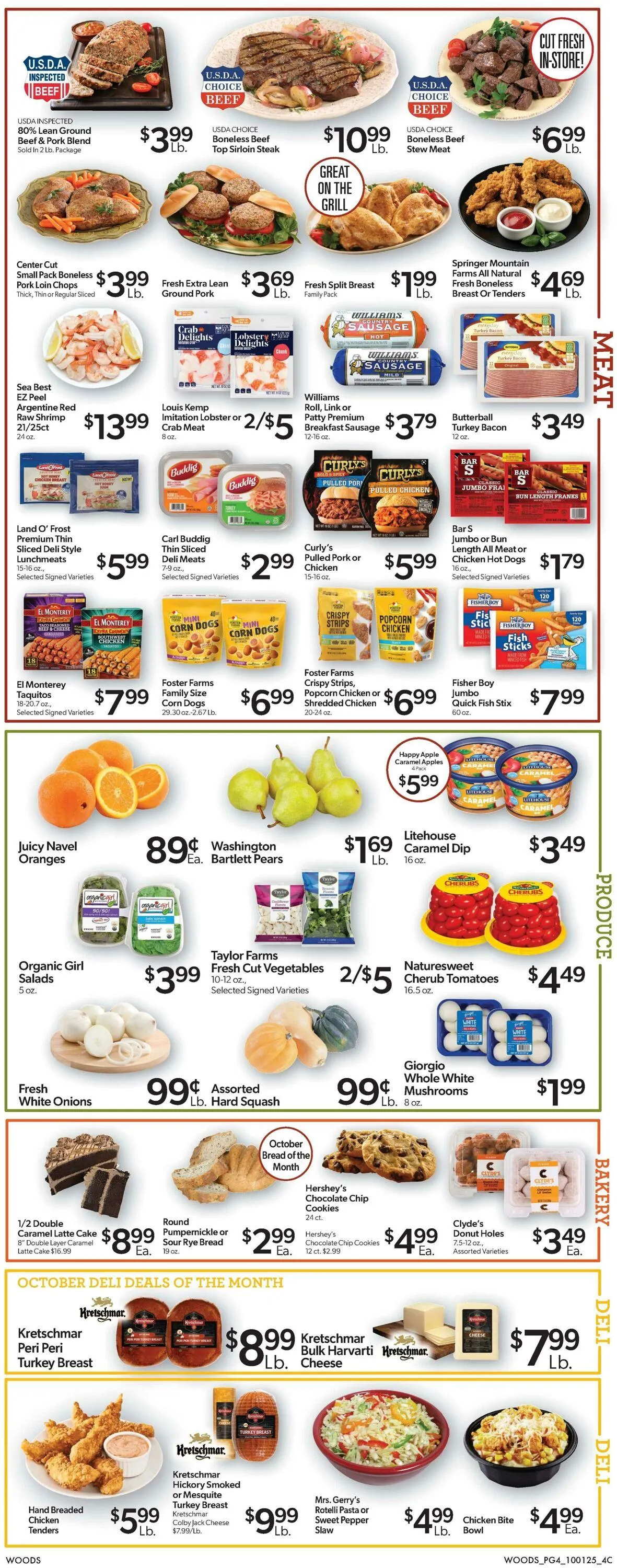Weekly ad Woods Supermarket from October 1 to October 8 2025 - Page 4