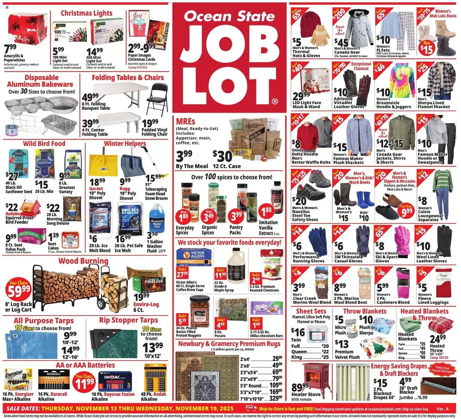 Weekly ad Ocean State Job Lot flyer from November 13 to November 19 2025 - Page 1