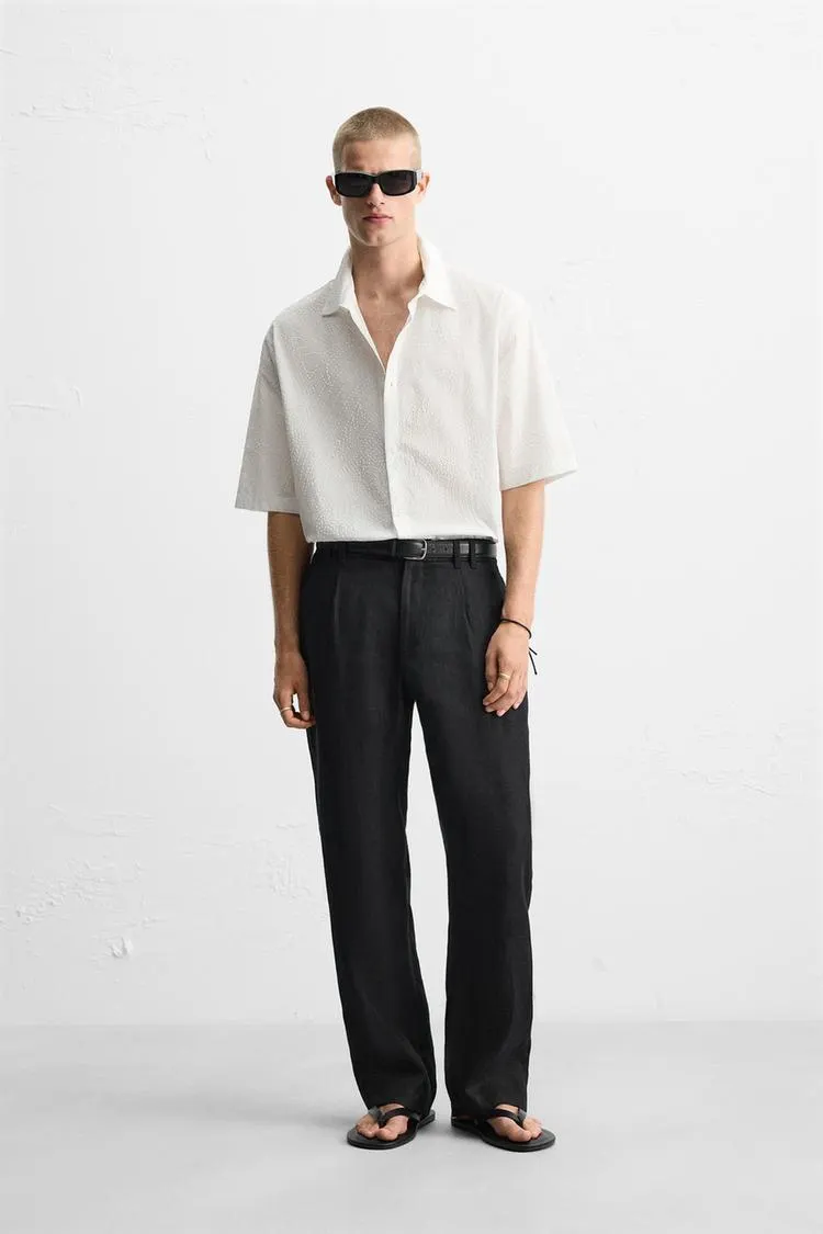 TEXTURED RELAXED FIT SHIRT