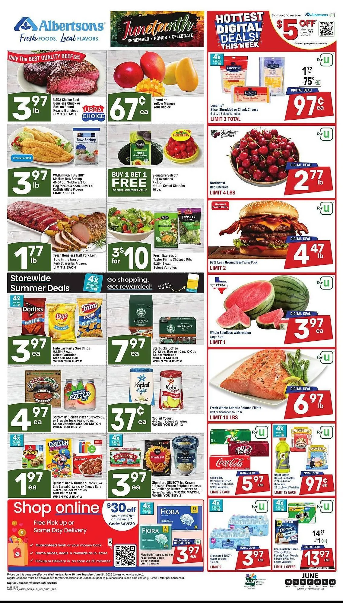 Weekly ad Albertsons Weekly Ad from June 18 to June 24 2025 - Page 1