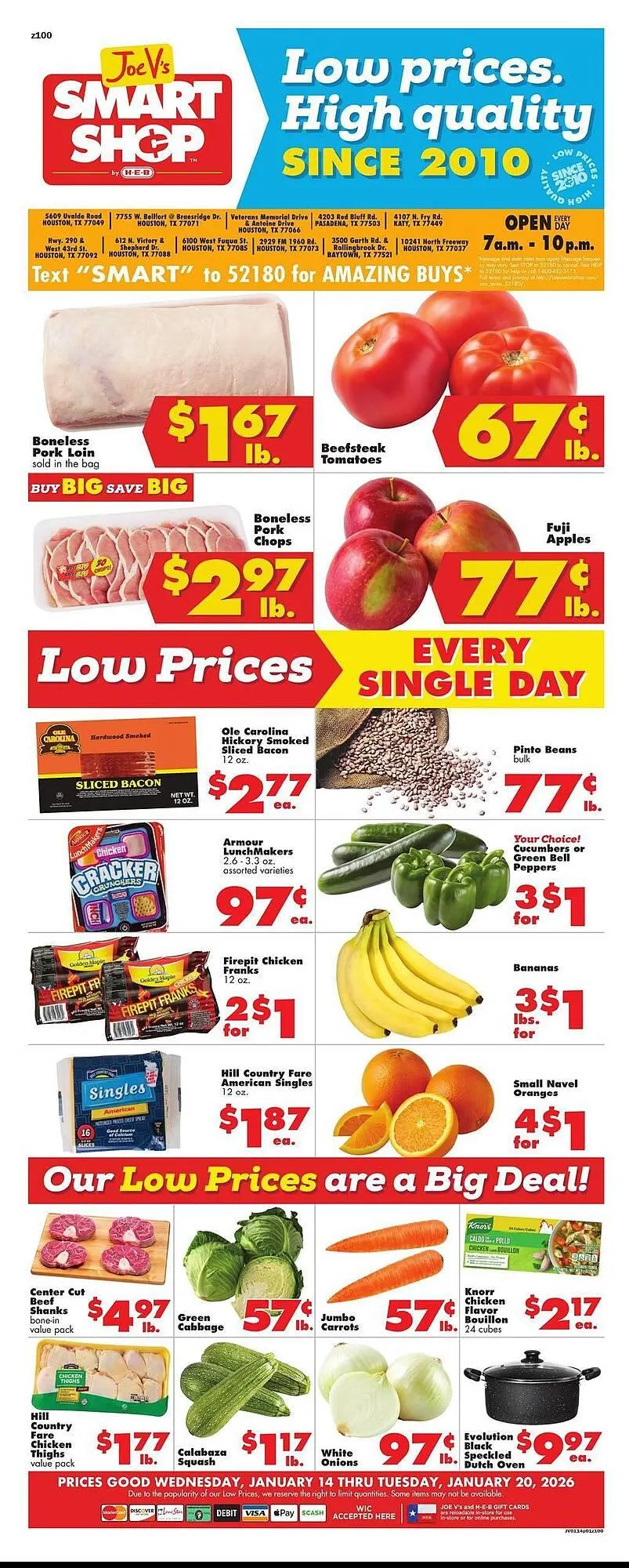 Weekly ad Joe V's Smart Shop weekly ad from January 14 to January 20 2026 - Page 1