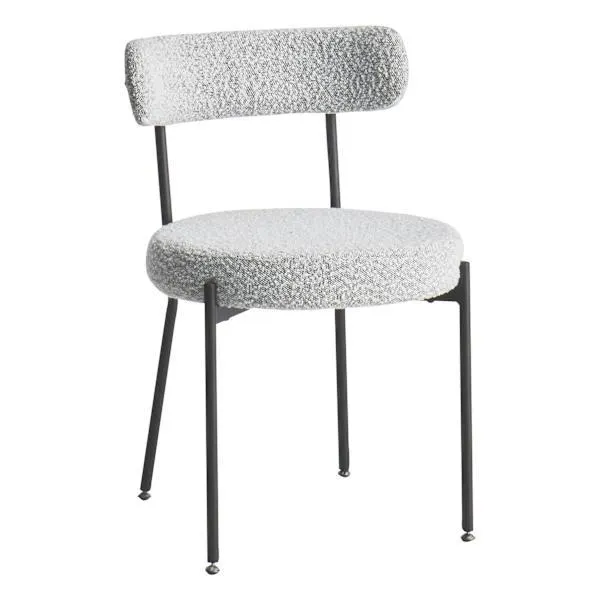 Crosby St. Harwood Dining Chair, White & Black