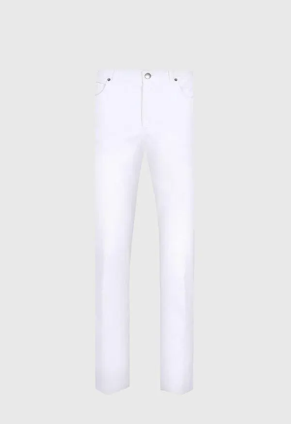 Cotton & Silk Five Pocket Pant