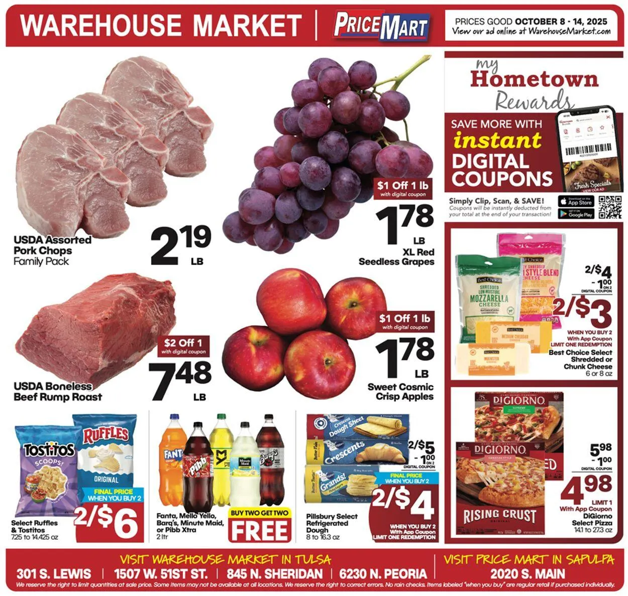 Weekly ad Warehouse Market from October 8 to October 14 2025 - Page 1