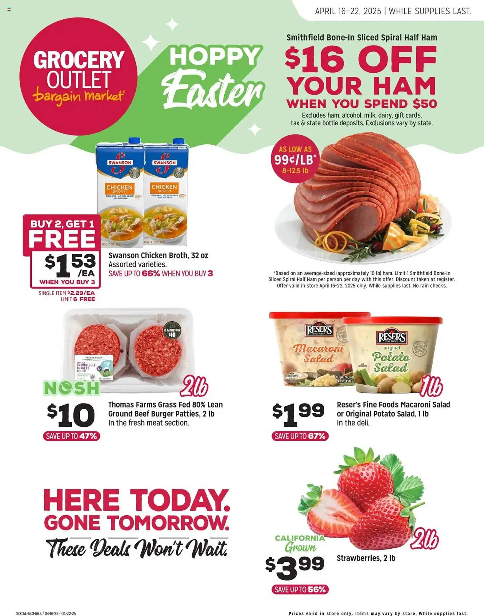 Weekly ad Grocery Outlet Weekly Ad from April 16 to April 22 2025 - Page 1