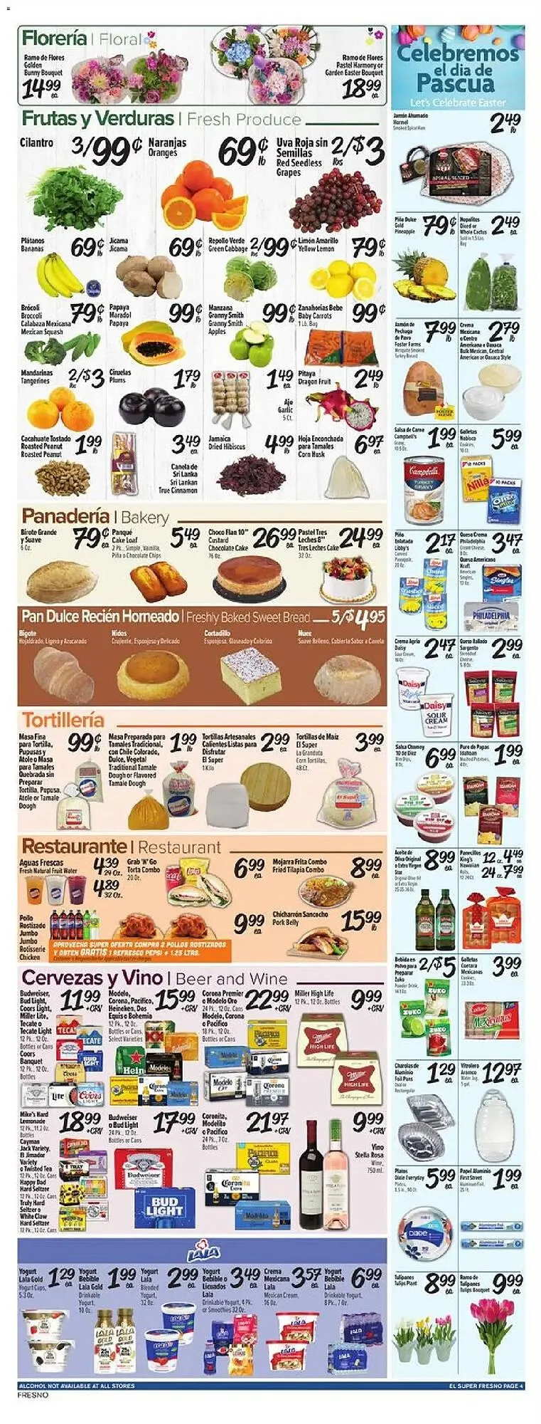 Weekly promotion El Super weekly ad spanning from April 1 to April 7 2026 - Page 4 for Catalogue 365