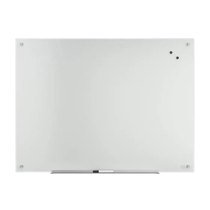 TRU RED™ Magnetic Tempered Glass Dry Erase Board,