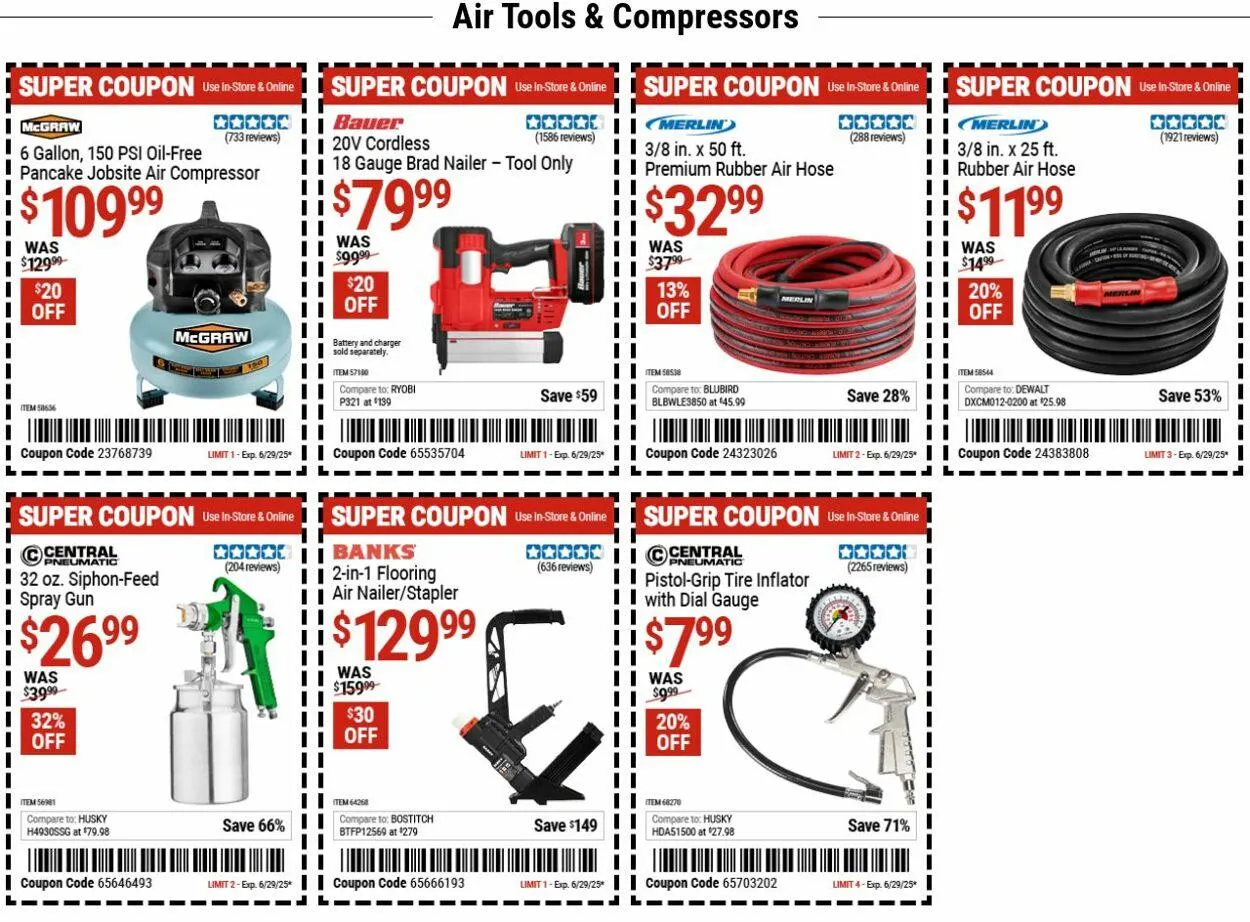 Catálogo de Harbor Freight Current weekly ad 16 de junio al 25 de junio 2025 - Página 1