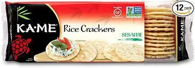 Kame - Rice Crackers Sesame 3.5 Oz