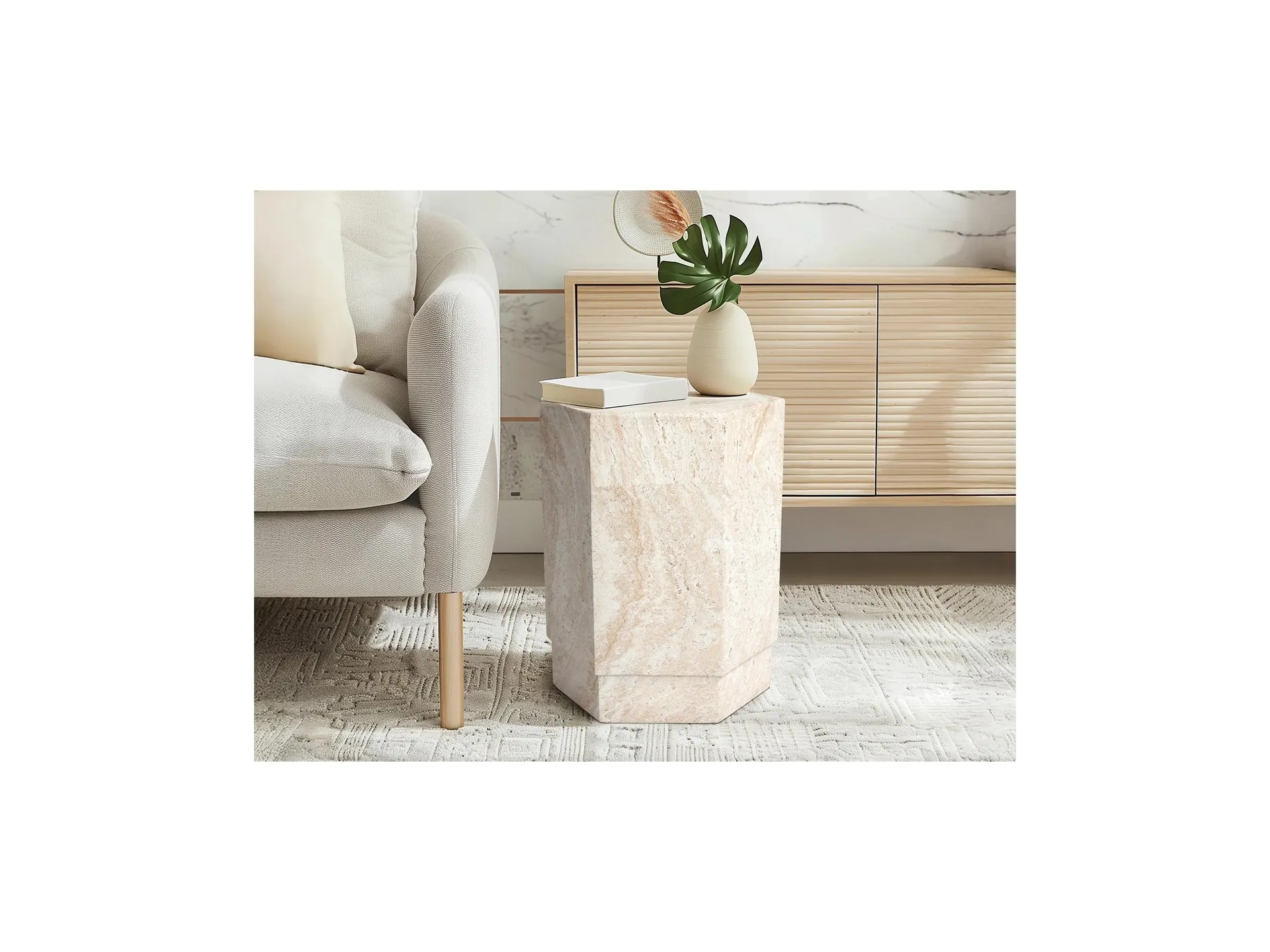 Empire Art Direct Mystic Mirage Accent Side Table