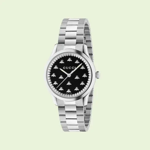 G-Timeless watch with bees, 32 mm